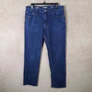 Goodfellow & Co Jeans Mens 34x34 (33x32) Blue Relaxed Straight Dark Wash Denim